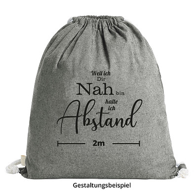 HALFAR Zugbeutel Planet, hellgrau